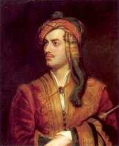 portrait of Byron in Albanian dress by Thomas Phillips, 1835